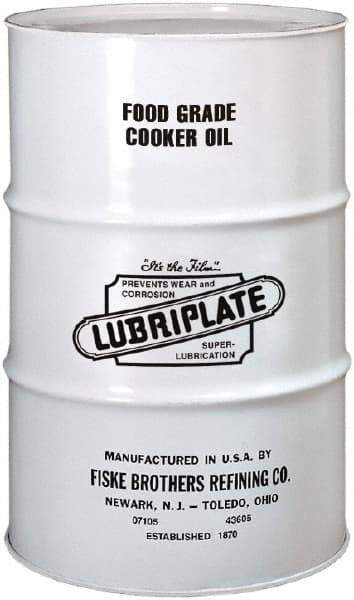 Lubriplate - 55 Gal Drum Mineral Cooker/Sterilizer Oil - SAE 40, ISO 150, 157.27 cSt at 40°C & 15.53 cSt at 100°C, Food Grade - Best Tool & Supply