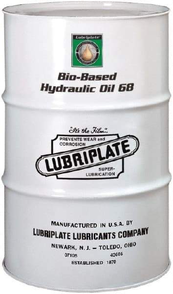 Lubriplate - 55 Gal Drum Botanical Hydraulic Oil - SAE 20, ISO 68, 64.1 cSt at 40°C & 12.5 cSt at 100°C - Best Tool & Supply