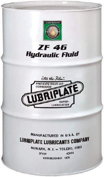 Lubriplate - 55 Gal Drum, Mineral Hydraulic Oil - SAE 20, ISO 46, 46.34 cSt at 40°, 6.4 cSt at 100°C - Best Tool & Supply