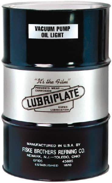 Lubriplate - 55 Gal Drum, Mineral Vacuum Pump Oil - SAE 10, ISO 32, 34 cSt at 40°C, 6 cSt at 100°C - Best Tool & Supply