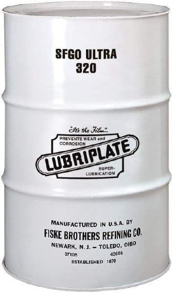 Lubriplate - 55 Gal Drum, Synthetic Gear Oil - 10°F to 420°F, 1557 SUS Viscosity at 100°F, 161 SUS Viscosity at 210°F, ISO 320 - Best Tool & Supply