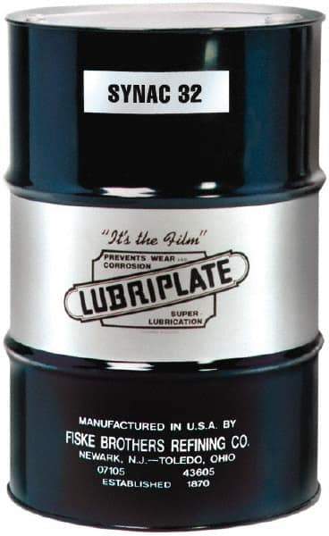 Lubriplate - 55 Gal Drum, ISO 32, SAE 10, Air Compressor Oil - 5°F to 350°, 155 Viscosity (SUS) at 100°F, 46 Viscosity (SUS) at 210°F - Best Tool & Supply