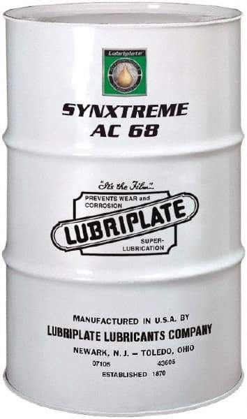 Lubriplate - 55 Gal Drum, ISO 68, SAE 20, Air Compressor Oil - 30°F to 430°, 66 Viscosity (cSt) at 40°C, 9 Viscosity (cSt) at 100°C - Best Tool & Supply