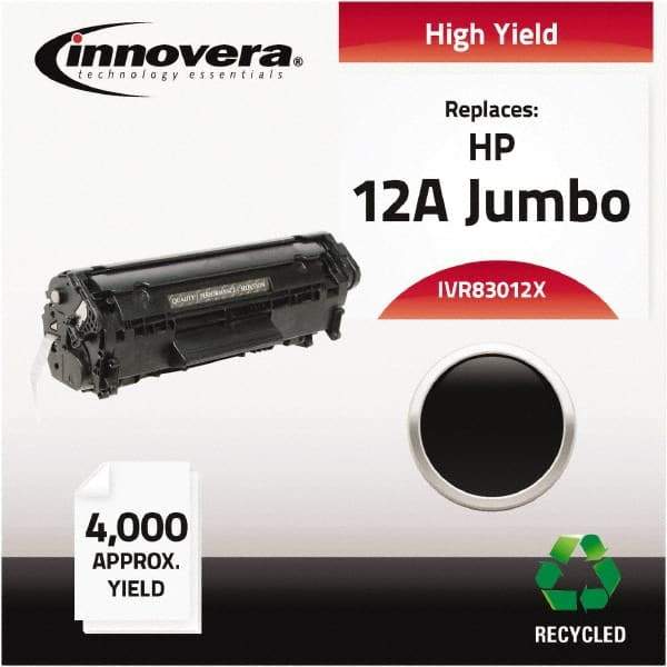 innovera - Black Toner Cartridge - Use with HP LaserJet 1010, 1012, 1015, 1018, 1020, 1022, 3015, 3020, 3030, 3050, 3052, 3055, M1319Fmfp - Best Tool & Supply