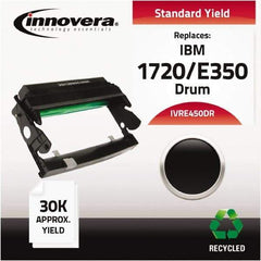 innovera - Black Drum - Use with Dell 1720, 1720DN, IBM, Lexmark E250D, E250DN, E350D, E352DN - Best Tool & Supply