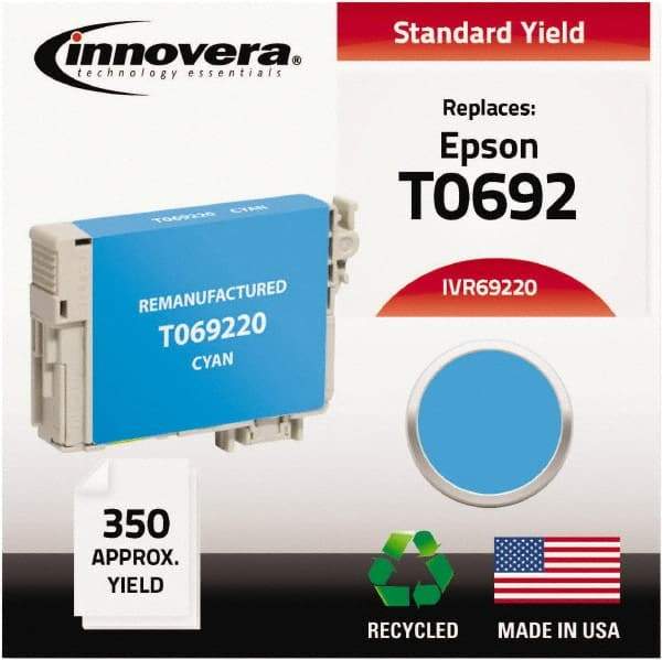 innovera - Cyan Inkjet Printer Cartridge - Use with Epson Stylus C120, CX5000, CX6000, CX7000F, CX7400, CX7450, CX8400, CX9400, NX100, NX200, NX300, NX400, WorkForce 30, 40 - Best Tool & Supply