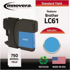 innovera - Cyan Inkjet Printer Cartridge - Use with Brother DCP-165C, 385C, 585CW, MFC-290C, 490CW, 5490CW, 6490CW, 790CW, 990CW - Best Tool & Supply