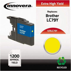 innovera - Yellow Inkjet Printer Cartridge - Use with Brother MFC-J6510DW, MFC-J6710DW, MFC-J6910DW, MFC-J825DW, MFC-J835DW - Best Tool & Supply