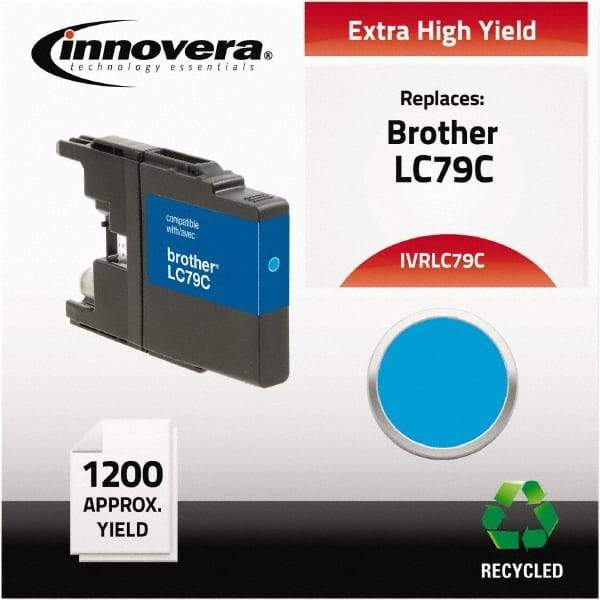 innovera - Cyan Inkjet Printer Cartridge - Use with Brother MFC-J6510DW, MFC-J6710DW, MFC-J6910DW, MFC-J825DW, MFC-J835DW - Best Tool & Supply