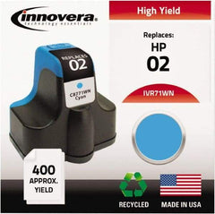 innovera - Cyan Inkjet Printer Cartridge - Use with HP Photosmart C5180, C6180, C7180, D6160, D7145, D7155, D7160, D7345, D7355, D7360, 3110, 3210, 3310, 8250 - Best Tool & Supply