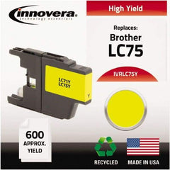 innovera - Yellow Inkjet Printer Cartridge - Use with Brother MFC-J6510DW, MFC-J6710DW, MFC-J6910DW, MFC-J825DW, MFC-J835DW - Best Tool & Supply