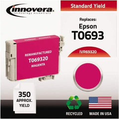 innovera - Magenta Inkjet Printer Cartridge - Use with Epson Stylus C120, CX5000, CX6000, CX7000F, CX7400, CX7450, CX8400, CX9400, NX100, NX200, NX300, NX400, WorkForce 30, 40 - Best Tool & Supply