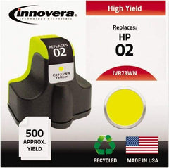 innovera - Yellow Inkjet Printer Cartridge - Use with HP Photosmart C5180, C6180, C7180, D6160, D7145, D7155, D7160, D7345, D7355, D7360, 3110, 3210, 3310, 8250 - Best Tool & Supply