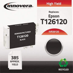 innovera - Black Inkjet Printer Cartridge - Use with Epson Stylus NX330, NX430, Workforce 60, 435, 520, 545, 630, 633, 635, 645, 840, 845, 7010, 7510 - Best Tool & Supply