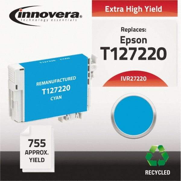 innovera - Cyan Inkjet Printer Cartridge - Use with Epson Stylus NX330, NX430, Workforce 60, 435, 520, 545, 630, 633, 635, 645, 840, 845, 7010, 7510 - Best Tool & Supply