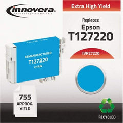 innovera - Cyan Inkjet Printer Cartridge - Use with Epson Stylus NX330, NX430, Workforce 60, 435, 520, 545, 630, 633, 635, 645, 840, 845, 7010, 7510 - Best Tool & Supply