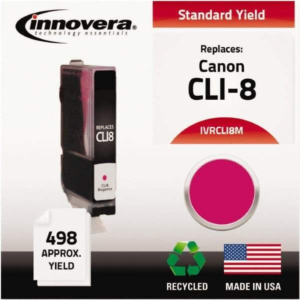 innovera - Magenta Inkjet Printer Cartridge - Use with Canon PIXMA iP3300, iP3500, iP4200, iP4300, iP4500, iP5200, MP500, MP510, MP520, MP530, MP600, MP610, MP800, MP810, MP830, MP950, MP960, MP970, MX700, MX850 - Best Tool & Supply