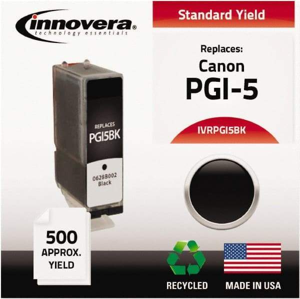 innovera - Black Inkjet Printer Cartridge - Use with Canon PIXMA iP3300, iP3500, iP4200, iP4300, iP4500, iP5200, MP500, MP510, MP520, MP530, MP600, MP610, MP800, MP810, MP830, MP950, MP960, MP970, MX700, MX850 - Best Tool & Supply