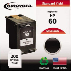 innovera - Black Inkjet Printer Cartridge - Use with HP Deskjet D2530, D2545, D2560, D5560, F4200, F4440, F4480, Photosmart C4640, C4650, C4680, C4795 - Best Tool & Supply