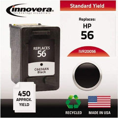 innovera - Black Ink Cartridge - Use with HP Deskjet 450, 5150, 5550, 5650, 5850, 9650, 9670, 9680, Digital Copier Printer 410, Officejet 6110 - Best Tool & Supply