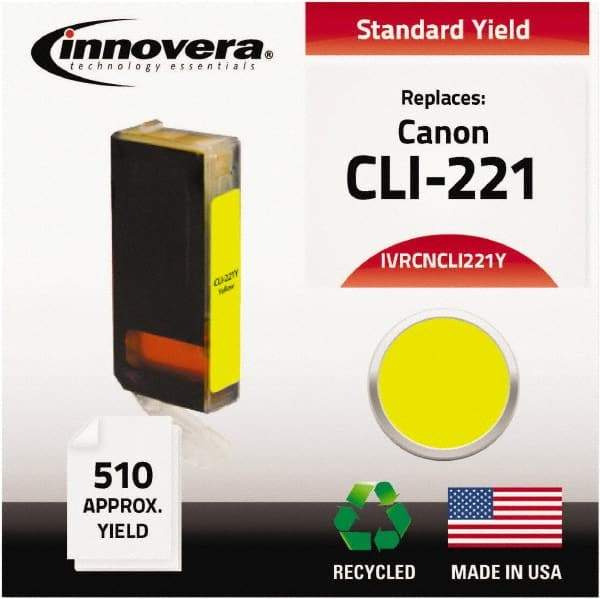 innovera - Yellow Inkjet Printer Cartridge - Use with Canon PIXMA iP3600, iP4600, iP4700, MP560, MP620, MP640, MP980, MP990, MX860, MX870 - Best Tool & Supply