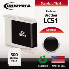 innovera - Black Ink Cartridge - Use with Brother DCP-130C, 330C, 350C, Fax 1360, 1860C, 1960C, 2480C, 2580C, MFC-230C, 240C, 440CN, 465CN, 665CW, 685CW, 845CW, 885CW, 3360C, 5460CN, 5860CN - Best Tool & Supply