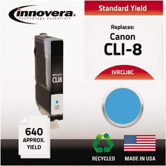 innovera - Cyan Inkjet Printer Cartridge - Use with Canon PIXMA iP3300, iP3500, iP4200, iP4300, iP4500, iP5200, MP500, MP510, MP520, MP530, MP600, MP610, MP800, MP810, MP830, MP950, MP960, MP970, MX700, MX850 - Best Tool & Supply