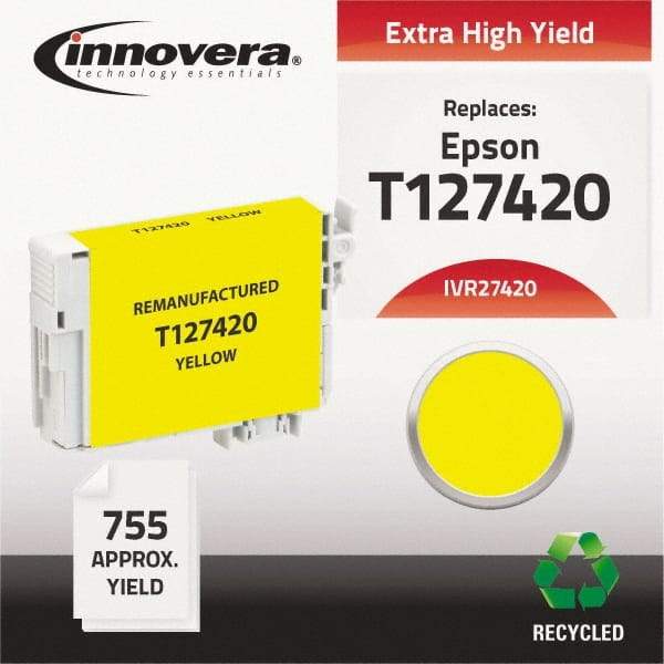 innovera - Yellow Inkjet Printer Cartridge - Use with Epson Stylus NX330, NX430, Workforce 60, 435, 520, 545, 630, 633, 635, 645, 840, 845, 7010, 7510 - Best Tool & Supply