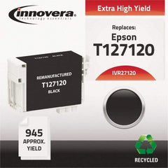 innovera - Black Inkjet Printer Cartridge - Use with Epson Stylus NX330, NX430, Workforce 60, 435, 520, 545, 630, 633, 635, 645, 840, 845, 7010, 7510 - Best Tool & Supply