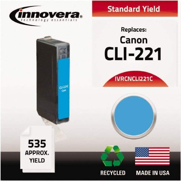 innovera - Cyan Inkjet Printer Cartridge - Use with Canon PIXMA iP3600, iP4600, iP4700, MP560, MP620, MP640, MP980, MP990, MX860, MX870 - Best Tool & Supply