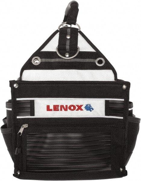 Lenox - 33 Pocket Black Ballistic Nylon Tool Tote - 10" Wide x 10" Deep x 12" High - Best Tool & Supply