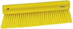 Vikan - Polyester Counter Brush - 2" Bristle Length, 11" Long x 1-1/4" Wide Head, Yellow - Best Tool & Supply