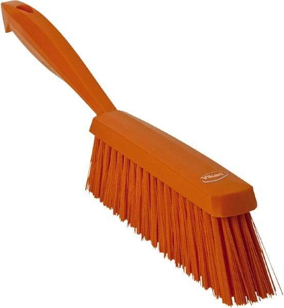 Vikan - 14" OAL, Polyester Staple Set Bench Brush - 2" Bristle Length, 6-3/8" Long Head, Orange - Best Tool & Supply