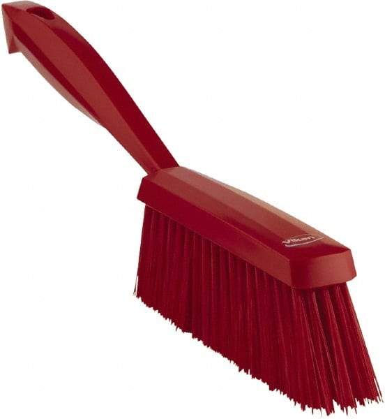 Vikan - 14" OAL, Polyester Staple Set Bench Brush - 2" Bristle Length, 6-3/8" Long Head, Red - Best Tool & Supply