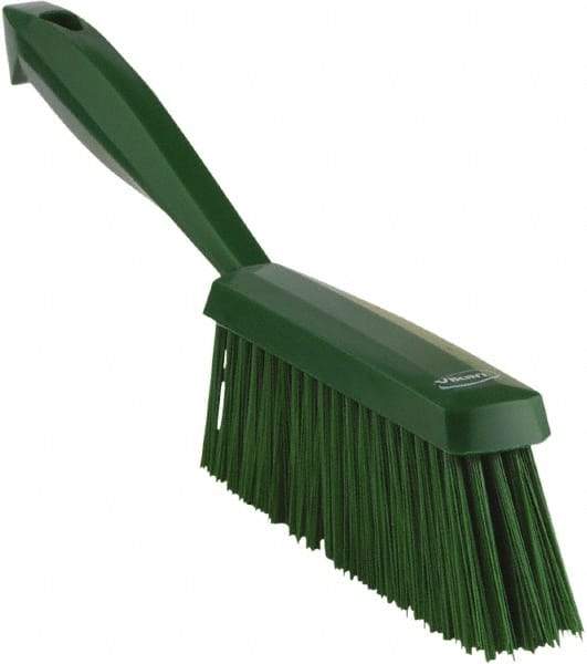 Vikan - 14" OAL, Polyester Staple Set Bench Brush - 2" Bristle Length, 6-3/8" Long Head, Green - Best Tool & Supply