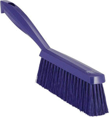 Vikan - 14" OAL, Polyester Staple Set Bench Brush - 2" Bristle Length, 6-3/8" Long Head, Purple - Best Tool & Supply