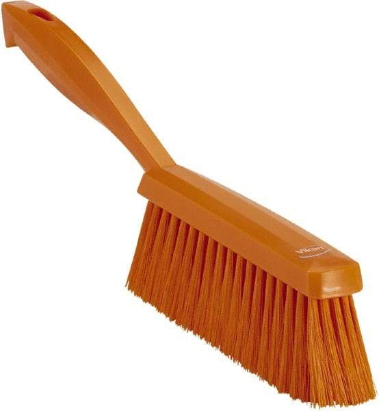 Vikan - 14" OAL, Polyester Staple Set Bench Brush - 2" Bristle Length, 6-3/8" Long Head, Orange - Best Tool & Supply