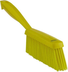 Vikan - 14" OAL, Polyester Staple Set Bench Brush - 2" Bristle Length, 6-3/8" Long Head, Yellow - Best Tool & Supply