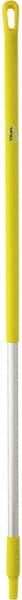 Vikan - 51 x 1-1/4" Aluminum Squeegee Handle - European Threaded Connection, Yellow - Best Tool & Supply