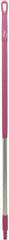 Vikan - 51 x 1-1/4" Aluminum Squeegee Handle - European Threaded Connection, Pink - Best Tool & Supply