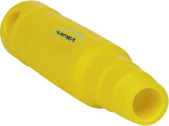 Vikan - 6-1/2 x 1-5/32" Polypropylene Squeegee Handle - European Threaded Connection, Yellow - Best Tool & Supply