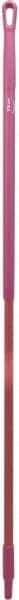 Vikan - 59 x 1-1/4" Fiberglass Squeegee Handle - European Threaded Connection, Pink - Best Tool & Supply