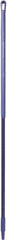 Vikan - 59 x 1-1/4" Fiberglass Squeegee Handle - European Threaded Connection, Purple - Best Tool & Supply