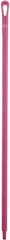 Vikan - 51 x 1-1/4" Polypropylene Squeegee Handle - European Threaded Connection, Pink - Best Tool & Supply