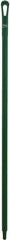 Vikan - 51 x 1-1/4" Polypropylene Squeegee Handle - European Threaded Connection, Green - Best Tool & Supply