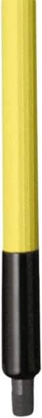 Remco - 187 x 1-1/4" Fiberglass Squeegee Handle - European Threaded Connection, Yellow, Telescoping - Best Tool & Supply