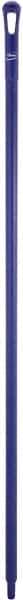 Vikan - 59 x 1-1/4" Polypropylene Squeegee Handle - European Threaded Connection, Purple - Best Tool & Supply