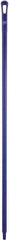 Vikan - 59 x 1-1/4" Polypropylene Squeegee Handle - European Threaded Connection, Purple - Best Tool & Supply