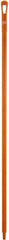 Vikan - 59 x 1-1/4" Polypropylene Squeegee Handle - European Threaded Connection, Orange - Best Tool & Supply