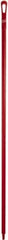 Vikan - 67 x 1-19/64" Polypropylene Squeegee Handle - European Threaded Connection, Red - Best Tool & Supply